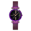 NeoSpace™ 200363144 Purple Luxury Rose Gold Women Watches Minimalism Starry Sky Magnet Buckle Fashion Casual Female Wristwatch Waterproof Roman Numeral